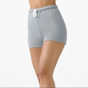 NWOT Joah Brown Fitted Sweat Short Stone Grey XS/S